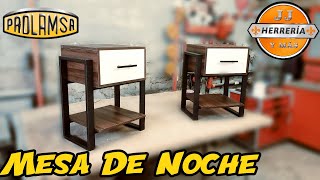 Como Hacer MESA DE NOCHE Con Melamina y Hierro  PROLAMSA JJ Herreria Y Mas [upl. by Etnuad377]