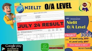 Nielit OA level Result July24 [upl. by Ennovahc213]