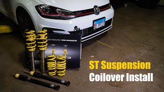 Mk7Mk75 GTI ST Coilovers Install [upl. by Sergio17]