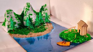 The Lake Isle of Innisfree Class9 project schoolproject class9english 3dmodel [upl. by Aihseym]