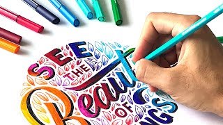 Hand Lettering COMPILATION  March 2018 by Stefan Kunz [upl. by Eniretak292]