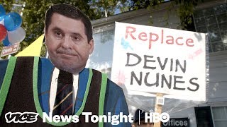 Devin Nunes Calls His Own Local Paper Fake News HBO [upl. by Sabanrab]