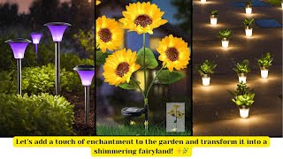 Transform Your Garden Into A Fairyland 🧚‍♀️ Solar lighting [upl. by Annatsirhc]