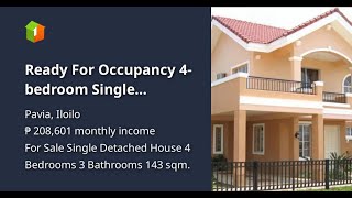 Ready For Occupancy 4bedroom Single Detached House For Sale in Pavia Iloilo Emerald [upl. by Zeni]