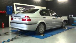 Reprogrammation Moteur BMW 320d 150cv  180cv dyno Digiservices [upl. by Tunnell]