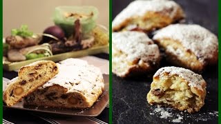 quotStollenquot Biskupski ili Božićni kruh i MiniStollen  Christmas Stollen German fruit bread [upl. by Laleb]