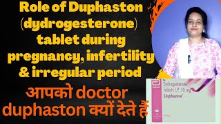 Dydrogesterone  role of duphaston tablet during pregnancy  use  side effects dydroboondydrogest [upl. by Neehar995]