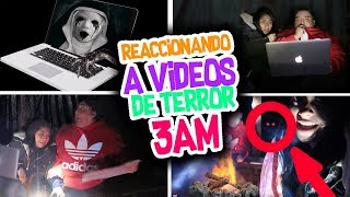 300 AM Reaccionando a VIDEOS de TERROR en el BOSQUE 🌲Terror Fantástico Conny Vloggeras Fantásticas [upl. by Aicilf946]