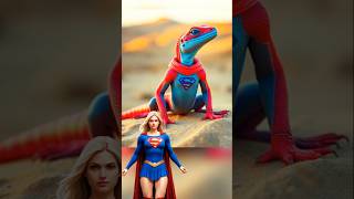 Superheroes as LIZARDS 🎃 marvel amp DC all charactersaimarvelspidermanavengersshorts [upl. by Heurlin]