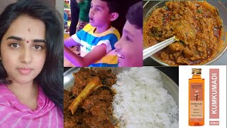 Vlog in tamil  beauty oil review  hyderabathi mutton curry  தமிழ் [upl. by Calesta]