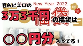 【開封】2022年 毛糸ピエロハッピーバッグ福袋3万3千円は、○○円分入っている！ [upl. by Vilhelmina]