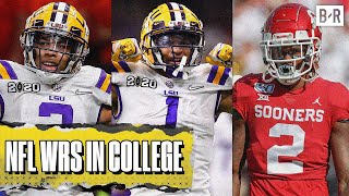 NFL Star WRs College Highlights  Justin Jefferson JaMarr Chase CeeDee Lamb amp More [upl. by Ahsit]