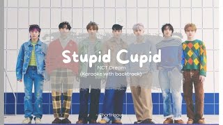 Karaoke with backtrack Stupid Cupid  NCT Dream LyricsRomaji [upl. by Amalea]