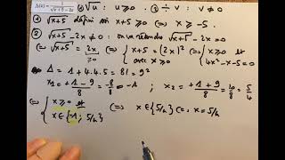 Calcul de domaines de définition quotient et racine  Révisions mathématiques pour l’entrée en L1 [upl. by Ainatnas]