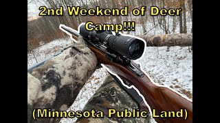 2nd Week of DEER CAMP Minnesota Public Land Rifle Hunting [upl. by Benilda]