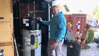 High efficiency heat pump water heater install [upl. by Potter]