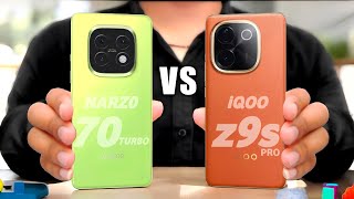 Realme Narzo 70 Turbo Vs iqoo Z9s Pro  Full Comparison Space and Review ⚡ [upl. by Walther]