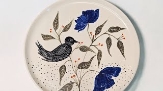 quotBringing Art to Life HandPainted Ceramic Plate from Start to Finishquot [upl. by Wurst370]