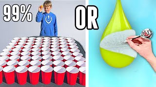 99 Trick Shot or Get SOAKED by Water Balloon [upl. by Repsag]