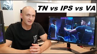 Rodzaje matryc w monitorach TN vs IPS vs VA [upl. by Garbe180]