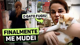 Finalmente ME MUDEI e MEU GATO FUGIU 😭 [upl. by Ripley]