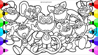 Smiling Critters New Coloring Pages  Coloring Poppy Playtime Chapter 3  NCS Music [upl. by Howard]