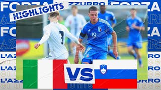 Highlights ItaliaSlovenia 44  Under 15  Amichevole [upl. by Abel]