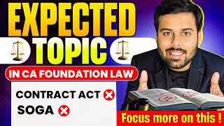 Latest ICAI Important Topics for CA Foundation Jan 25  ABC Analysis Out [upl. by Elstan]