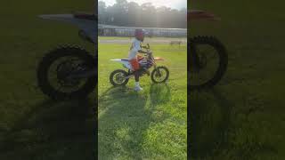 Ktm 85 big wheel launch automobile clean dirtbike customwhips [upl. by Ityak]