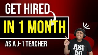 How to Get Hired as a J1 Visa Teacher in the US without Agency [upl. by Lejna]