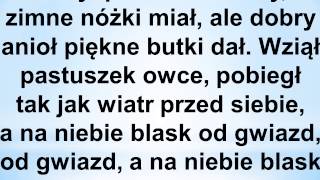 Bosy pastuszek karaoke tekst podkład instrumental niska tonacja [upl. by Ettenej]