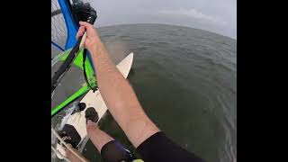 Windsurfing Hurricane Helene  Part 1 Banana River Cape Canaveral Florida [upl. by Annawak]