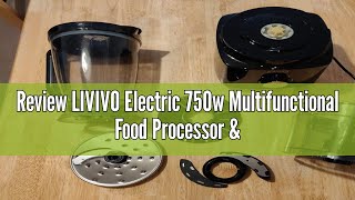 Review LIVIVO Electric 750w Multifunctional Food Processor amp Juicer Blender With 2L Mixing Bowl –Cho [upl. by Eibrab304]