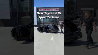 The new blkblkblk Taycan GTS Sport Turismo “Available” porschetaycan taycan4s taycanturbos [upl. by Oluap971]