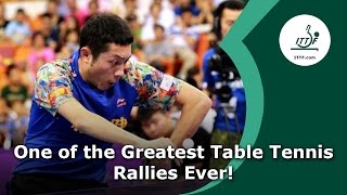 Possibly the Greatest Table Tennis Rally Ever [upl. by Talie]