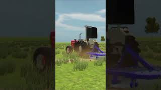 swaraj tractor vs johan deherviraltrending short video [upl. by Richia]