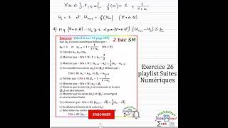 Les Suites Numériques  Les Suites Récurrentes  2 Bac SM  Exercice 37 [upl. by Latton874]