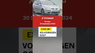 Untaxed Volkswagen Golf volkswagenuk [upl. by Ahsekahs]