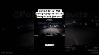 Infiniti hits 150 Mph during chase and gets away [upl. by Ybloc458]