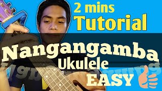 Nangangamba Ukulele tutorial  Mj Yam Official [upl. by Anaic167]