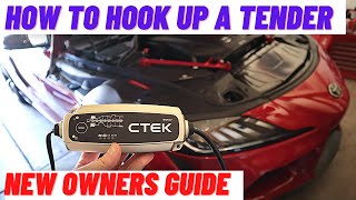 MK5 Supra Beginners Guide to Using a Battery Tender  CTEK Charger [upl. by Niowtna862]