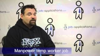 Manpower Interview  Temp Worker [upl. by Weingartner604]