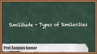 Understanding Similitude  Types Of Similarities  GATE Fluid Mechanics amp Hydraulic Machines [upl. by Nats]