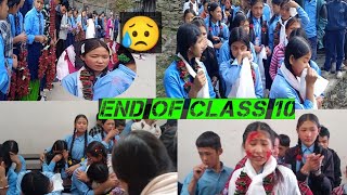 Emotional moments 😥Last day school 🦋😘farewell vlog😥 farewell school 10thclass viral [upl. by Aneerhs]