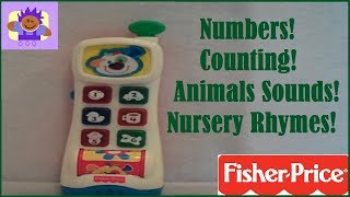 1999 Fisher Price Learning Numbers and shapes Musical Toy Phone [upl. by Marjie]