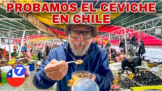 😛PROBAMOS CEVICHE en CHILE en el MERCADO de VALDIVIA y ESTO NOS PASÓ🇨🇱🐟 valdivia chile mercado [upl. by Amor709]