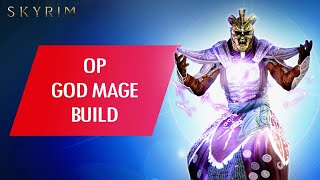 Skyrim Anniversary How to Make an OP GOD MAGE Build [upl. by Einhoj]