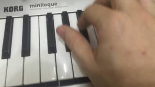 Jean Michel Jarres laser harp sound on Korg Minilogue [upl. by Eicyal]