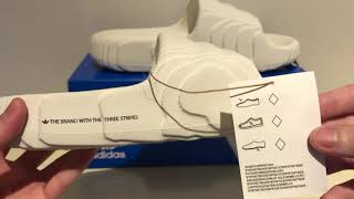 ADIDAS ADILETTE 22 SLIDES Off White [upl. by Emoreg]