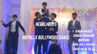 Funny Nepali boys Nepali and Bollywood dance  Quickstyle inspired Tumse milke dil ka [upl. by Nnaira]